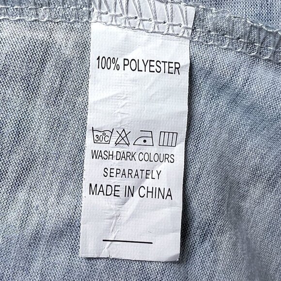 Women’s Short Sleeve Tee | Blue & White Marble | Crew Neck | Size Medium - Picture 10 of 10